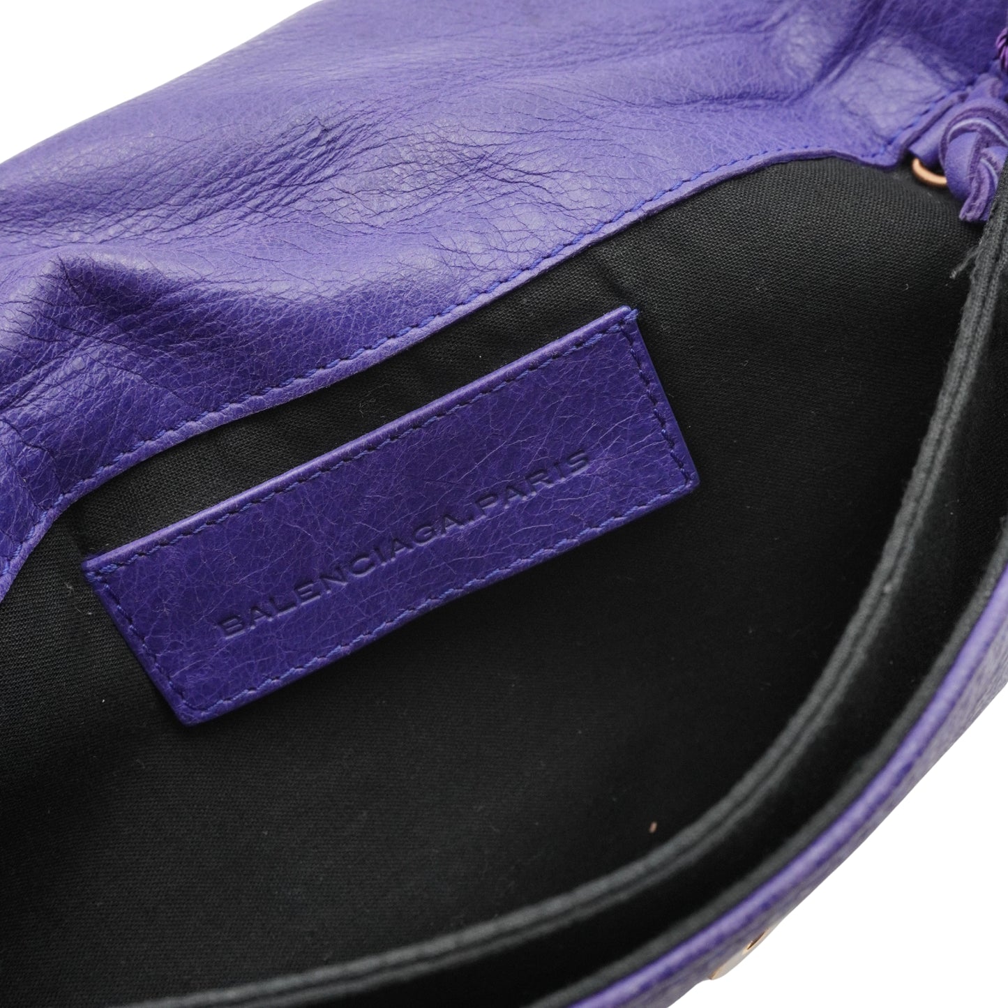 Bolsa  Clutch Envelope Balenciaga Bolsa Purple Leather Giant 21