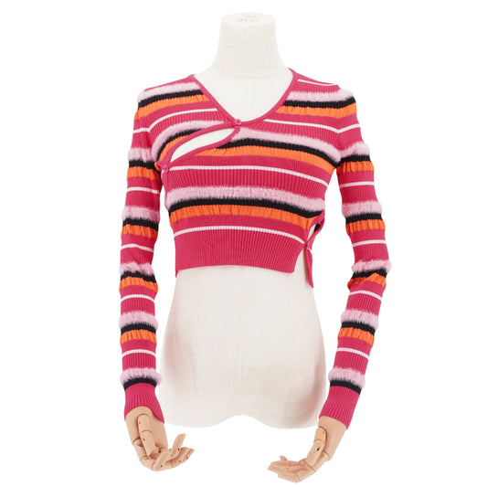 Suéter Jacquemus Le Cardigan Tordu Striped Knit