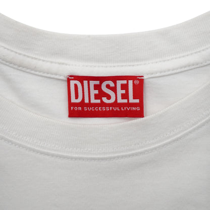 Playera Diesel Blanca con parche Oval D