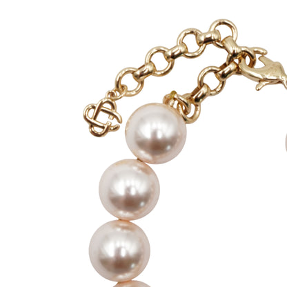 Bracelet Casablanca Pearl Red Enamel Logo