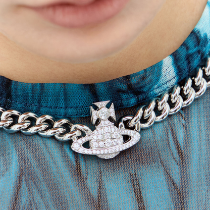 Collar Vivienne Westwood Mini Bas Relief Pearl