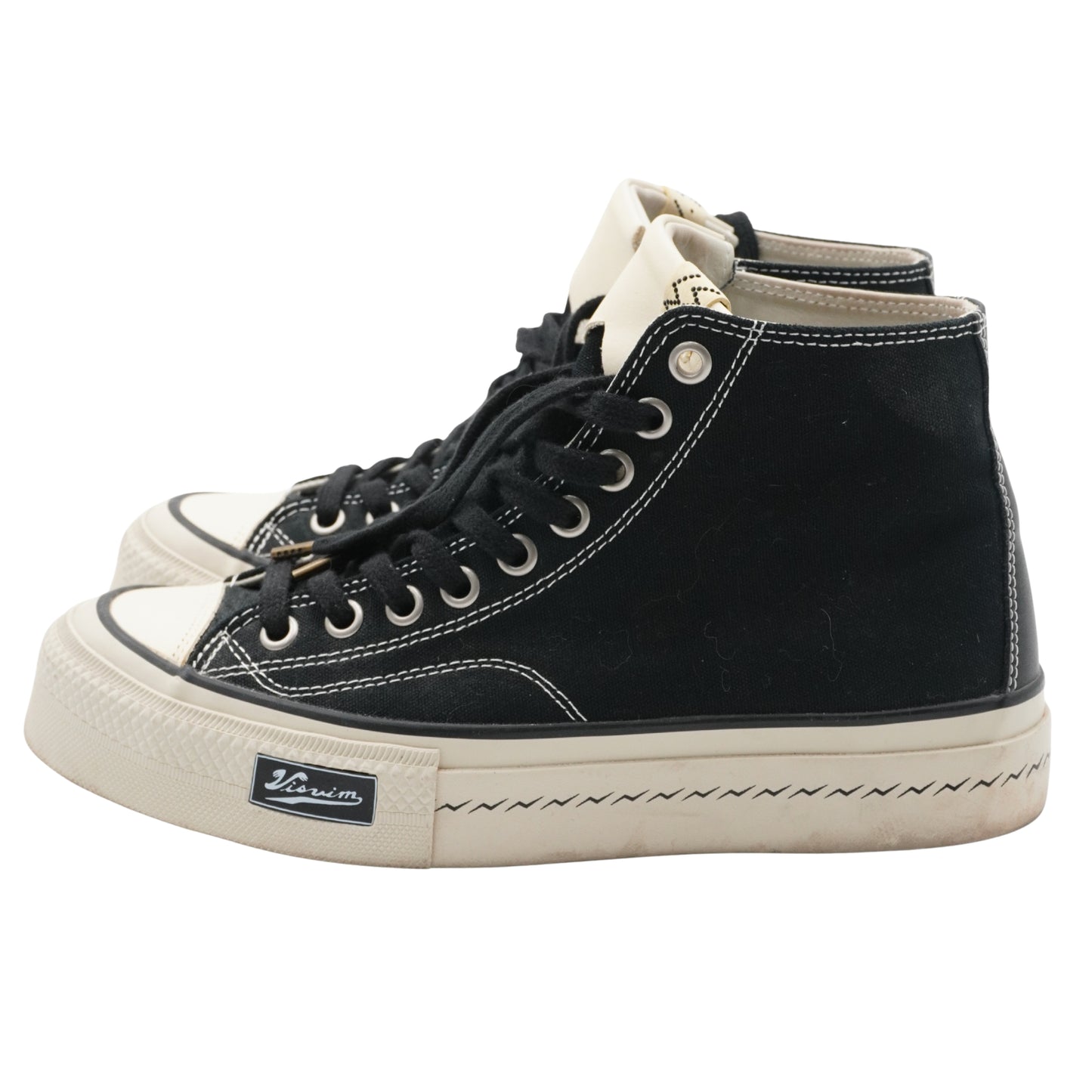 Tenis Visvim Skagway Hi Canvas Leather Patch