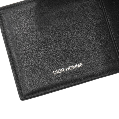 Cartera Dior Homme L-Stitch Leather Compact Wallet