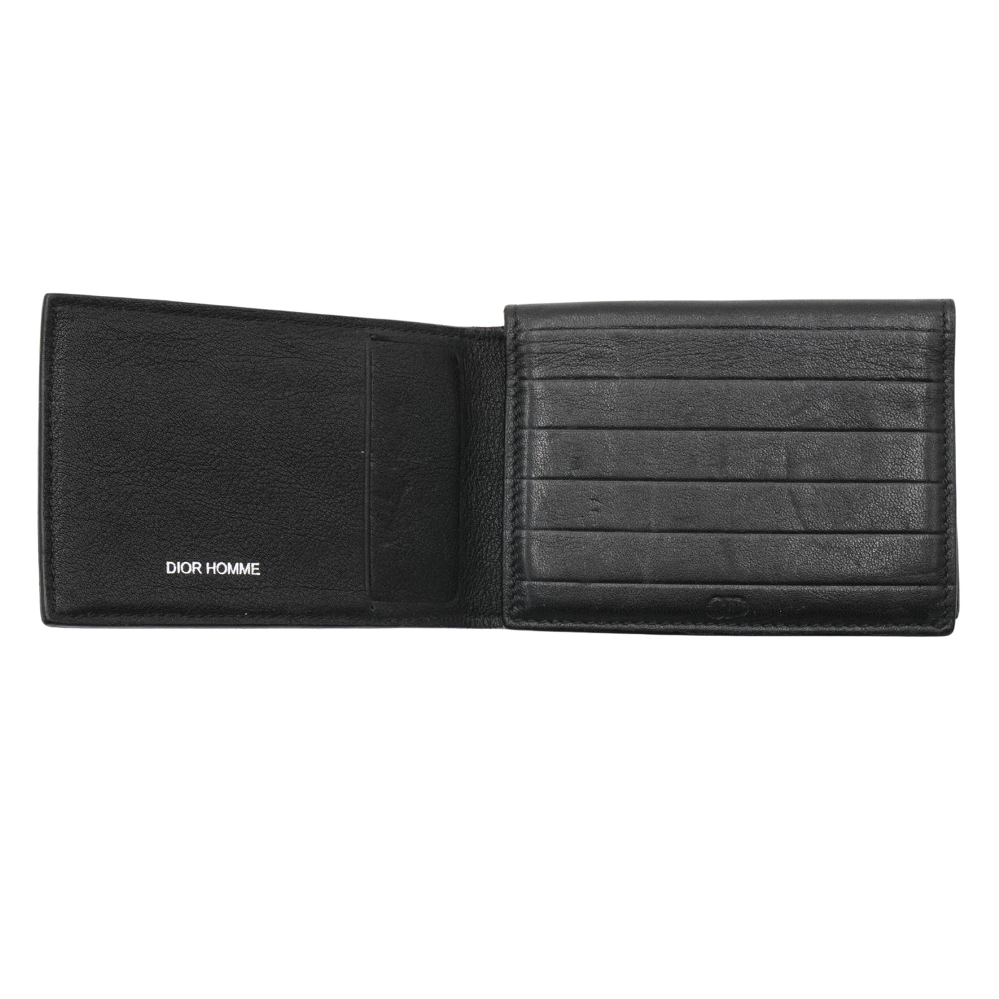 Cartera Dior Homme L-Stitch Leather Compact Wallet