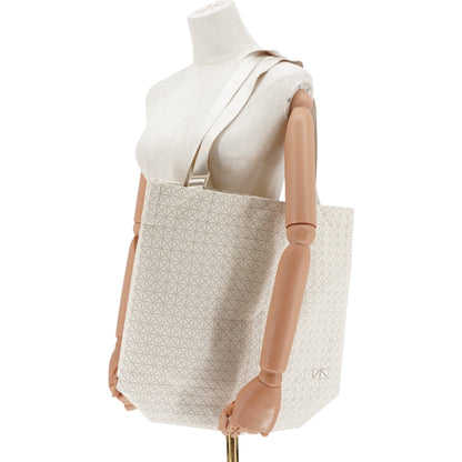 Bolsa Issey Miyake Bao Bao Beige One-tone Cart Tote Crema