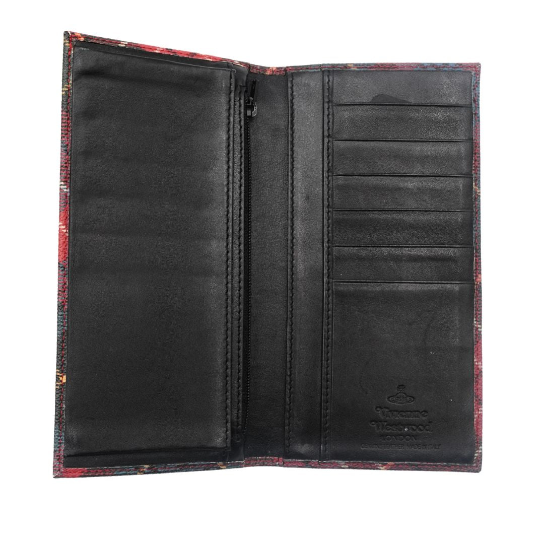 Cartera Vivienne Westwood Derby Tartan Long Wallet