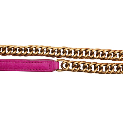 Bolsa Balenciaga Satin Jacquard BB S Round Chain Rosa
