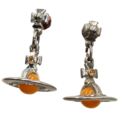 Aretes VIVIENNE WESTWOOD Saturno naranja