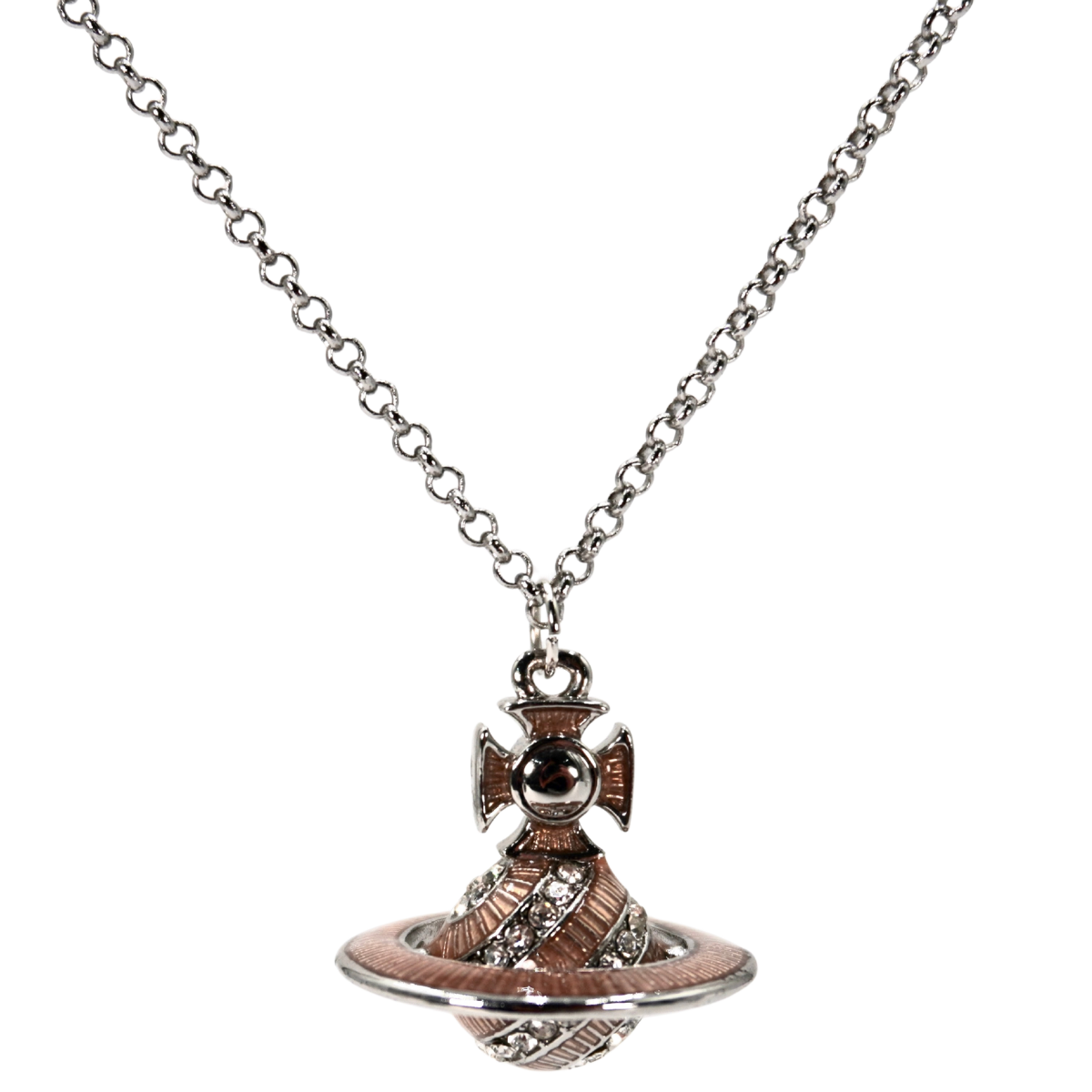 Collar Vivienne Westwood Saturn Plateado