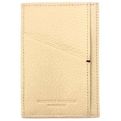 Brunello Cucinelli Beige Card Holder