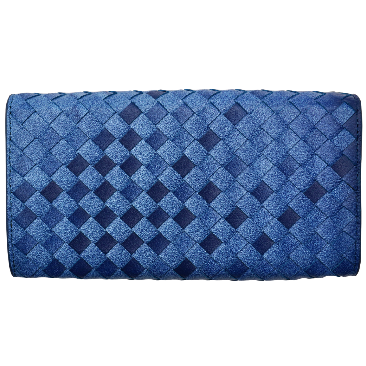 Cartera Bottega Veneta Intrecciato Azul