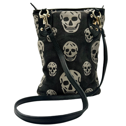Bolsa Alexander McQueen Skull Negro tela