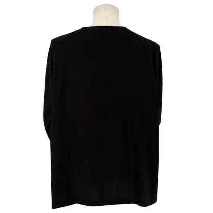 Playera Yohji Yamamoto Henley Negro