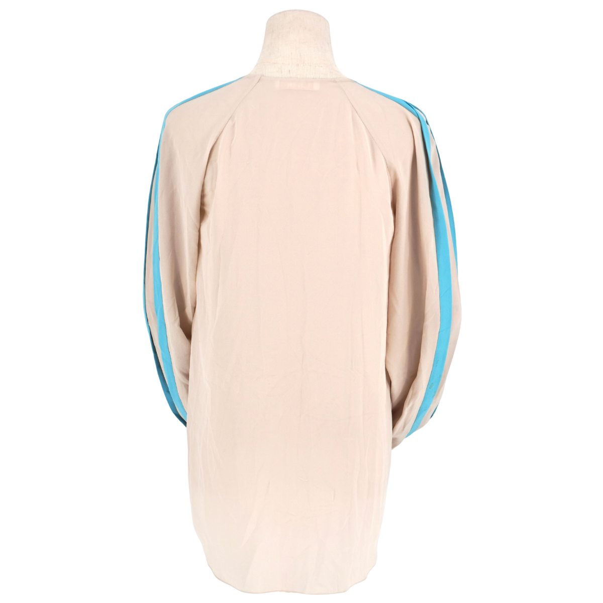 Blusa Chloé Silk Blue Stripe
