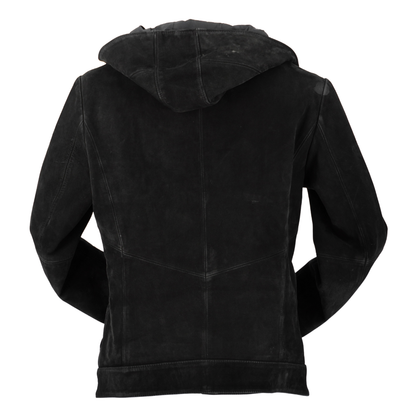 Chamarra Rick Owens Stooges Diagonal Zip Suede