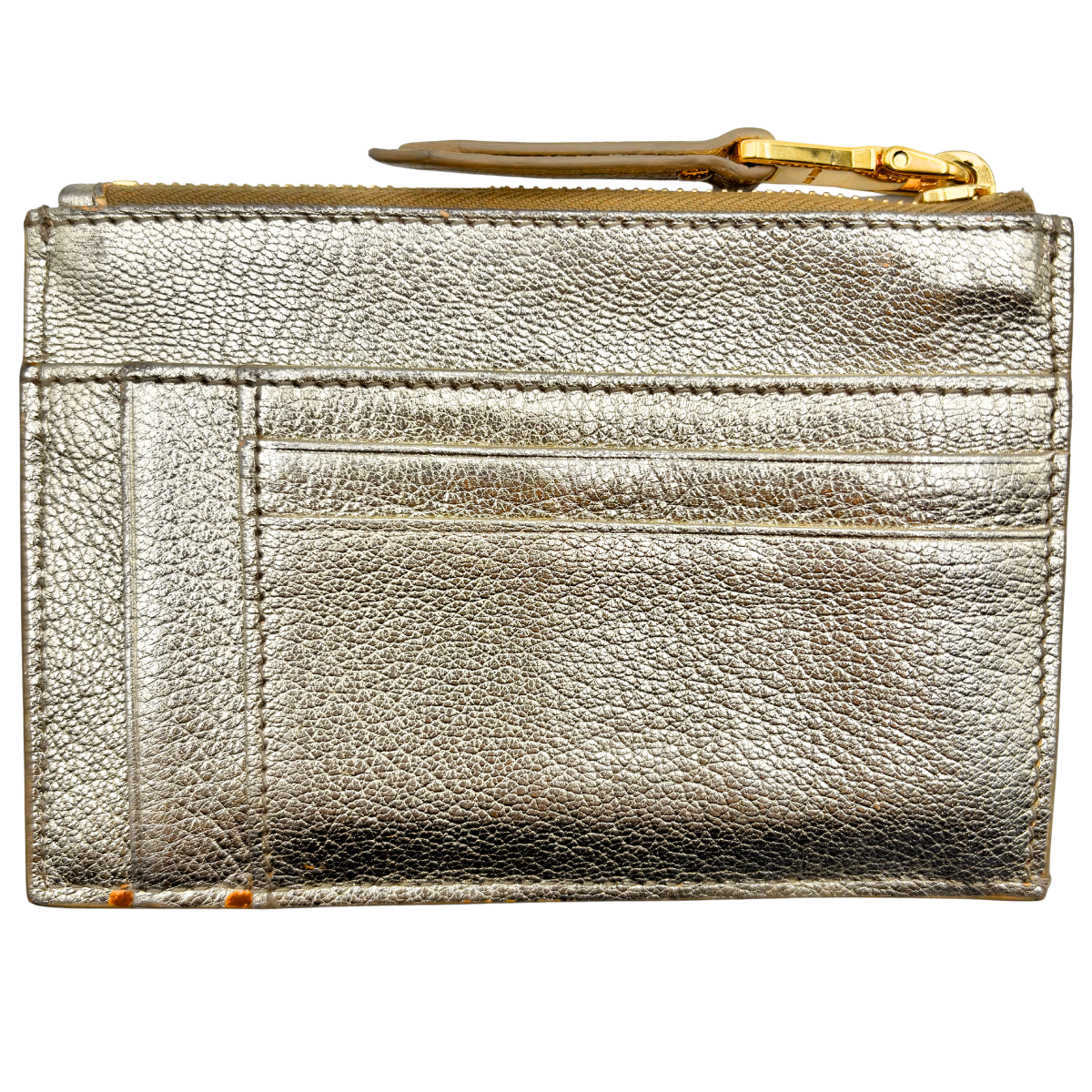 Tarjetero Miu Miu Dorado