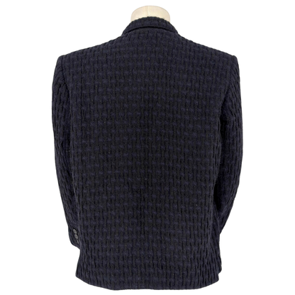 Saco Y's for Men Peak Lapel Knit Navy