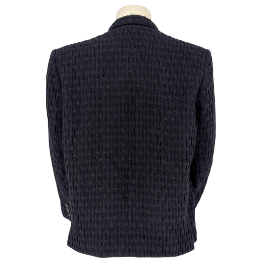 Saco Y's for Men Peak Lapel Knit Navy