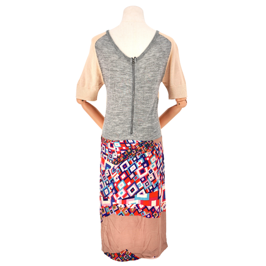 Vestido Dries Van Noten Knitted Patchwork