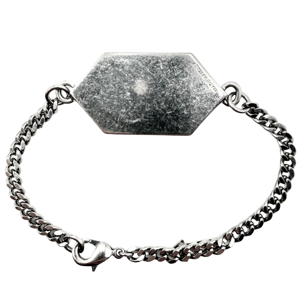 Pulsera Off-White Logo Plateado