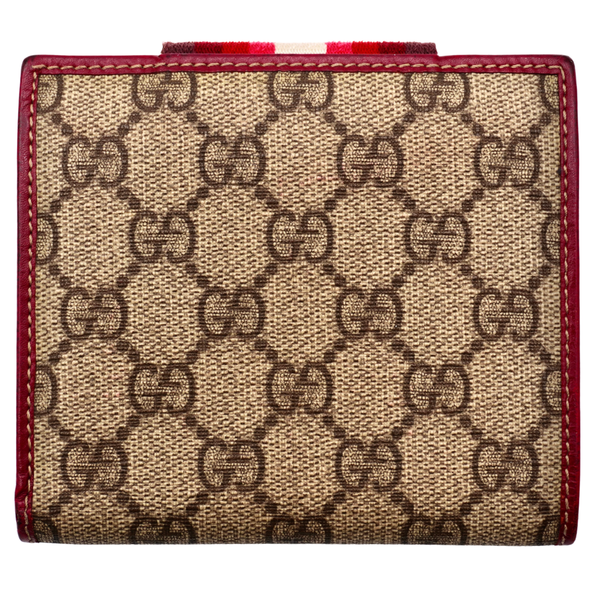 Cartera Gucci GG Supreme Web Roja