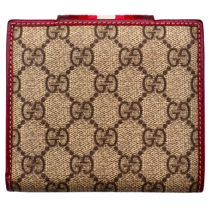 Cartera Gucci GG Supreme Web Roja
