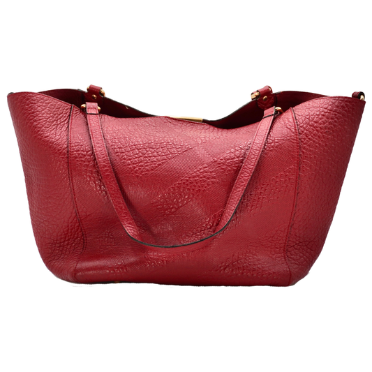 Bolsa Burberry Chichester Embossed Leather Tote