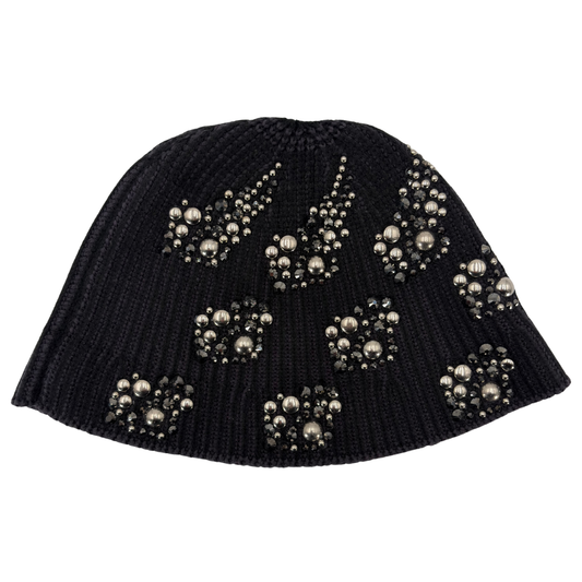 Gorro Atiissu Rhinestone Beanie Negro