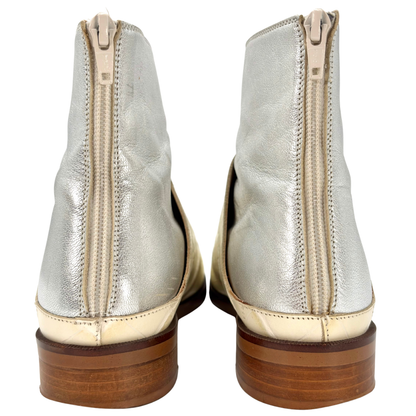 Botines MM6 Maison Margiela Leather Croc Metallic