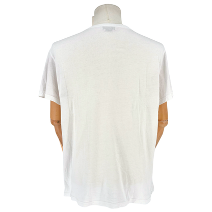 Playera Alexander McQueen London Map Skull Blanco