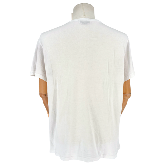 Playera Alexander McQueen London Map Skull Blanco