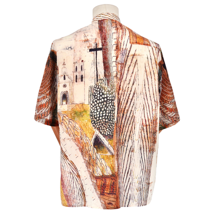 Camisa Lemaire Paisaje Arquitectónico Multicolor
