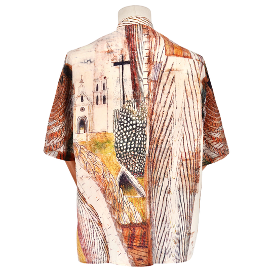 Camisa Lemaire Paisaje Arquitectónico Multicolor