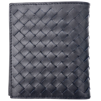 Cartera Bottega Venetta Intrecciato Azul Marino
