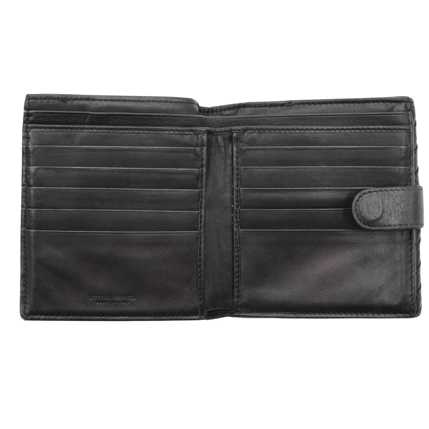 Billetera Bottega Veneta negra