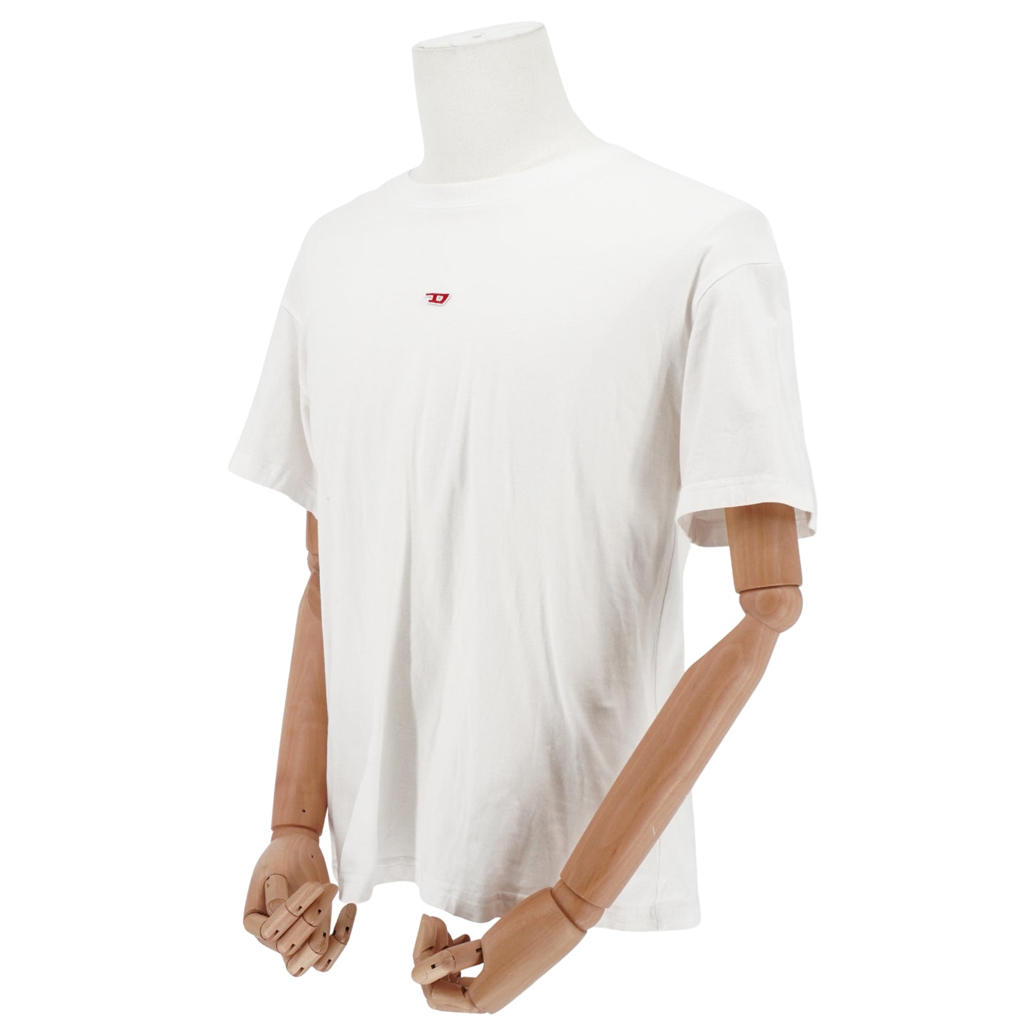 Playera Diesel Blanca con parche Oval D