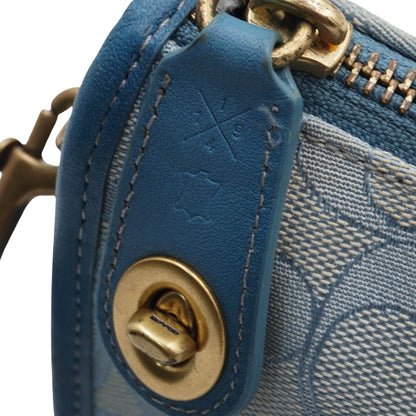 Bolsa Coach Swinger Bag in Signature Jacquard Azul