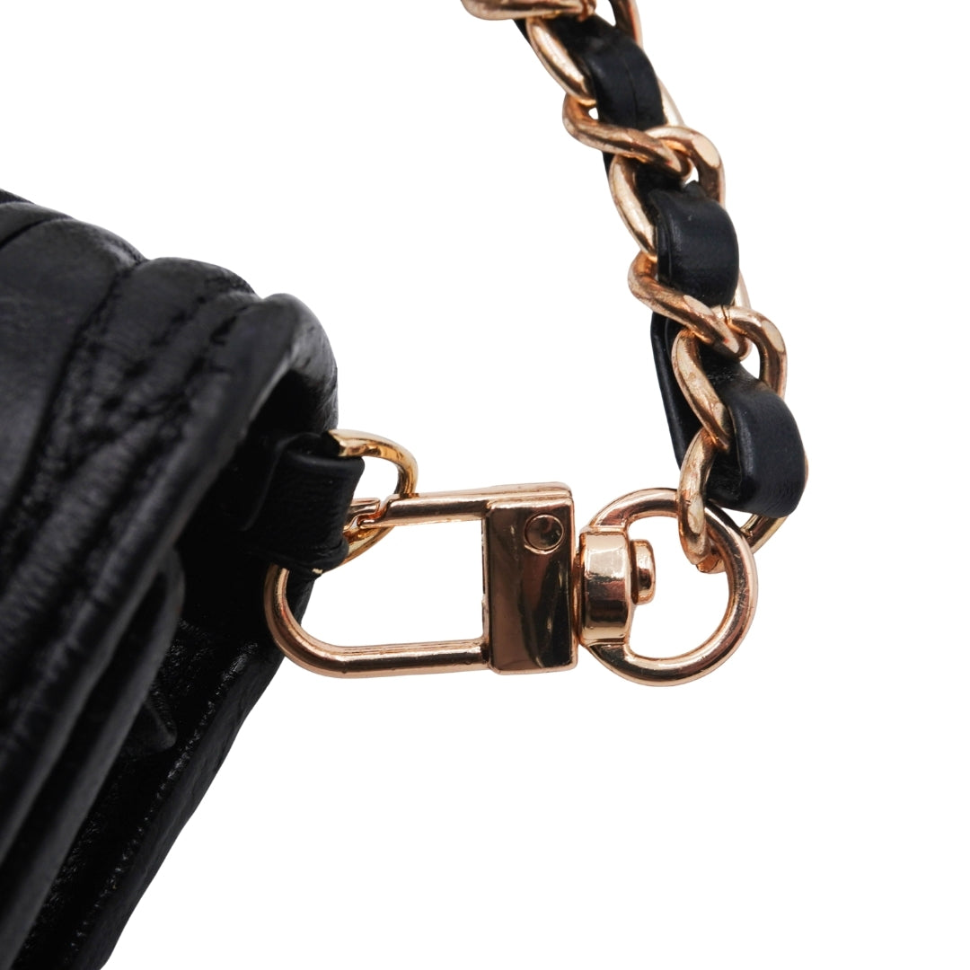 Clutch Miu Miu  Matelassé Vitello Leather Wallet on Chain