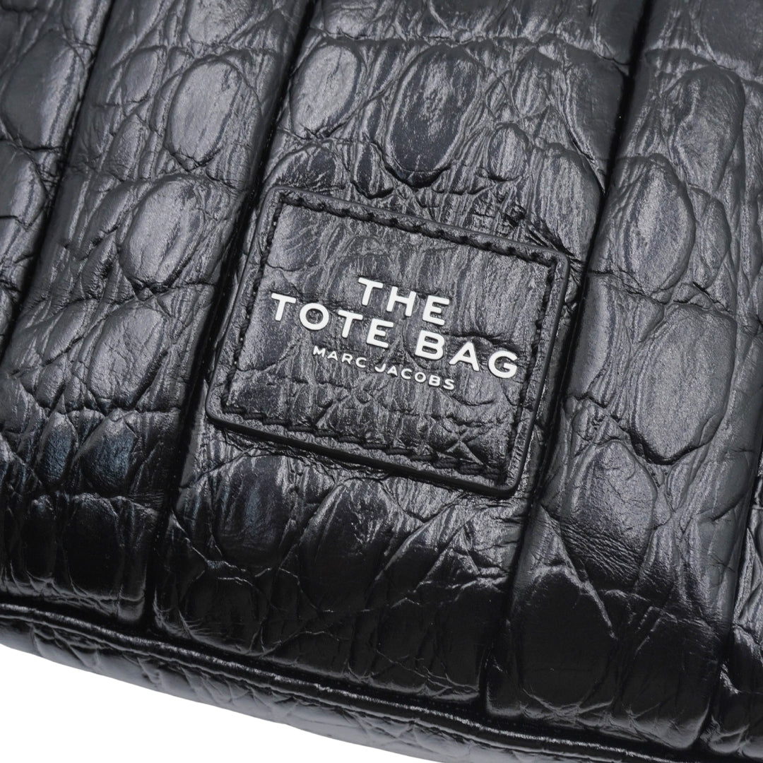Marc Jacobs The Croc-Embossed Micro Tote Bag