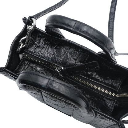 Marc Jacobs The Croc-Embossed Micro Tote Bag