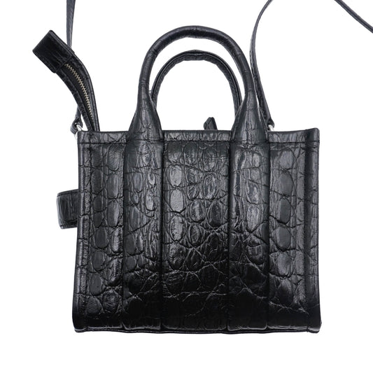 Marc Jacobs The Croc-Embossed Micro Tote Bag