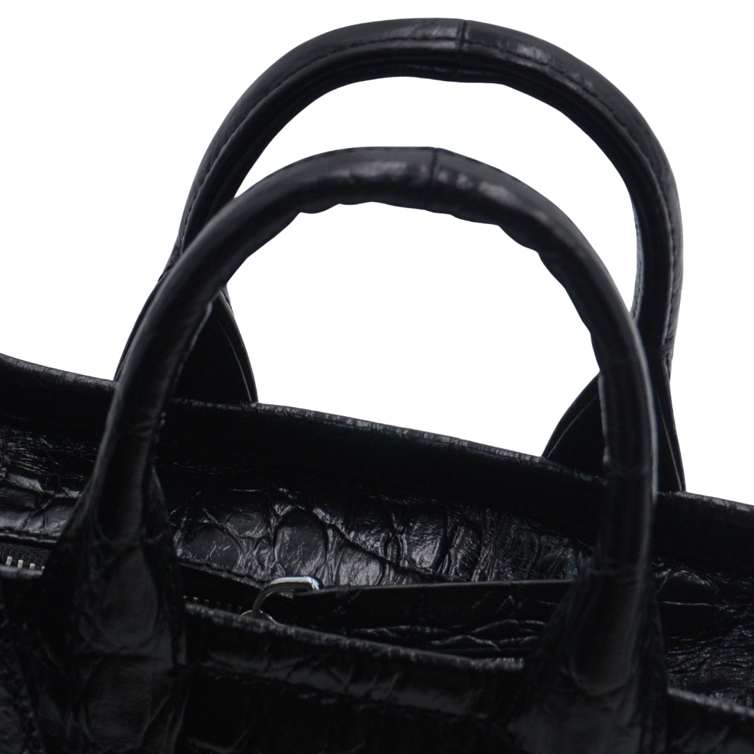 Marc Jacobs The Croc-Embossed Micro Tote Bag
