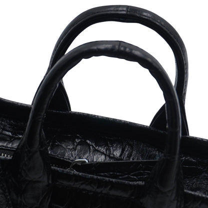 Marc Jacobs The Croc-Embossed Micro Tote Bag