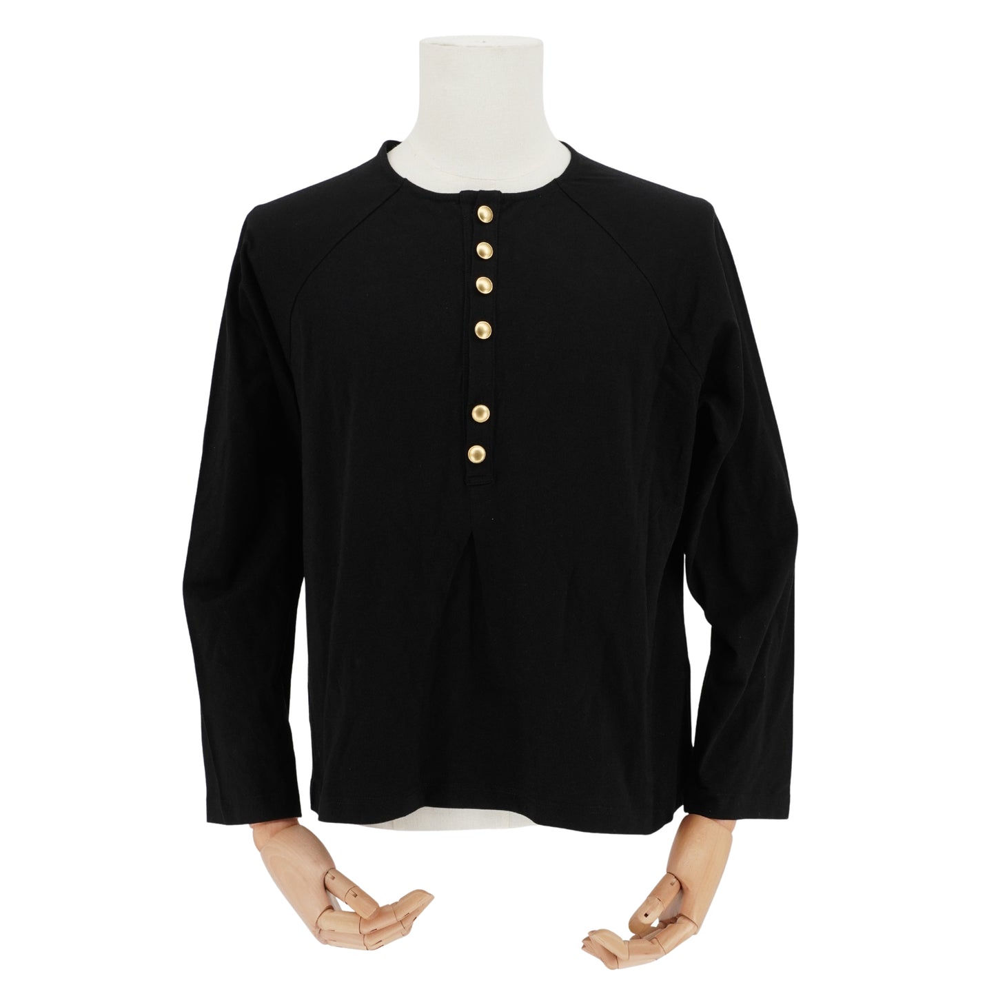 Playera Yohji Yamamoto Gold buckle collar
