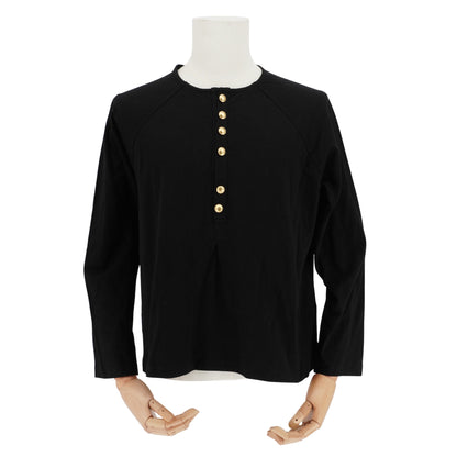 Playera Yohji Yamamoto Gold buckle collar