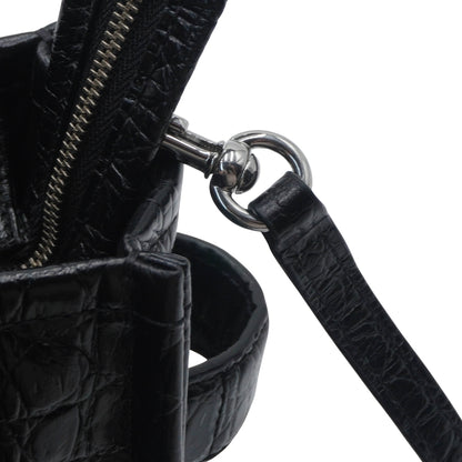 Marc Jacobs The Croc-Embossed Micro Tote Bag