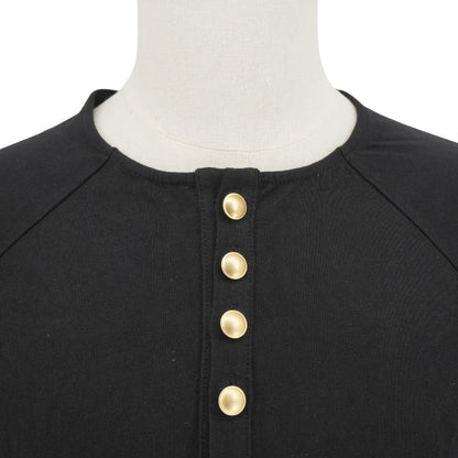 Playera Yohji Yamamoto Gold buckle collar