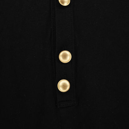 Playera Yohji Yamamoto Gold buckle collar