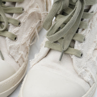 Tenis Rick Owens Calzado Canvas Distressed High-Top