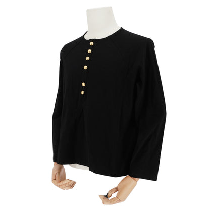 Playera Yohji Yamamoto Gold buckle collar